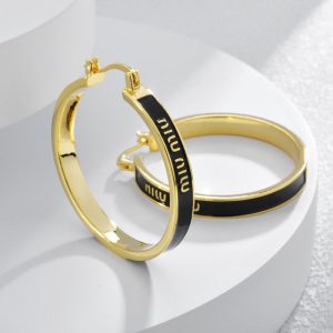 French Luxe Gold Plated Earrings -Black with Gold
